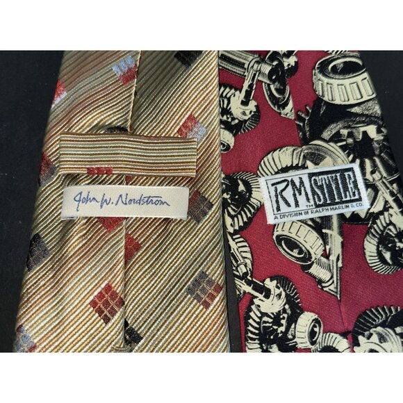 11 Mens Neck Ties Lot Several Silk Brooks Bros Robert Tatbott Yves Saint Laurent - Picture 6 of 11